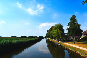 Fototapeta premium Blick über Gracht - Niederlande