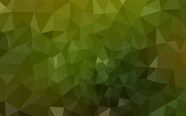Obraz premium Dark Green vector shining triangular layout.