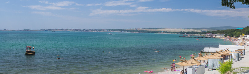 panorama of summer beach
