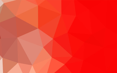 Light Red vector abstract polygonal pattern.