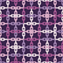 Seamless abstract geometric pattern. Mosaic texture. Chain texture. Brushwork. Hand hatching. Scribble texture. Textile rapport.