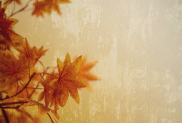 Naklejka na ściany i meble Autumn background design with copy space