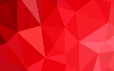Light Red vector abstract polygonal background.