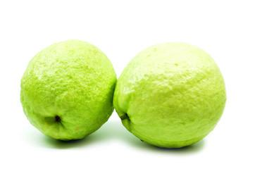 Green guava isolated