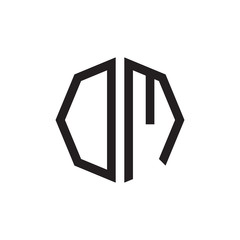 two letter OM octagon logo