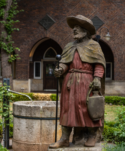garten bremen, st. magnus statue in bremen bible garten." stock photo and royalty, Design ideen