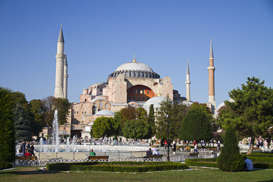 Hagia Sophia Museum Aka Aya Sofya Mosque In Istanbul