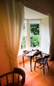 Workplace with garden views