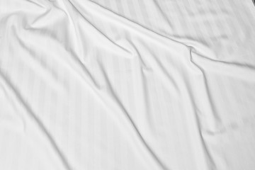 Crumpled bed linen as background