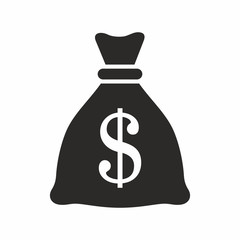 Money bag vector icon