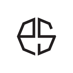 two letter PS octagon logo