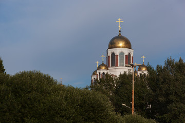 Obraz premium The Church on spilled blood. Yekaterinburg. Russia