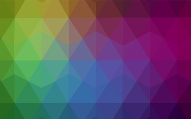 Obraz premium Dark Multicolor vector abstract mosaic pattern.