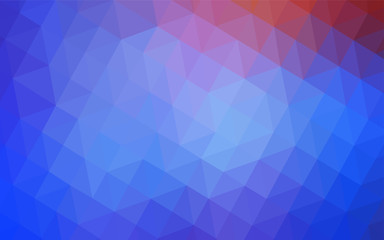 Obraz premium Light Blue, Red vector polygonal template.