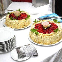 Torten, Hochzeit, Buffet