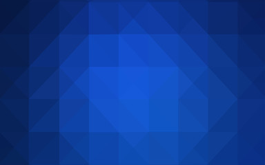 Obraz premium Dark BLUE vector low poly cover.