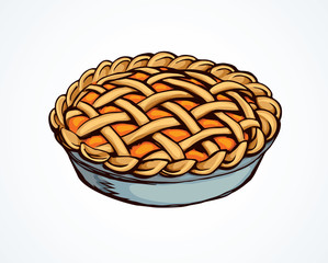 Pie. Vector drawing