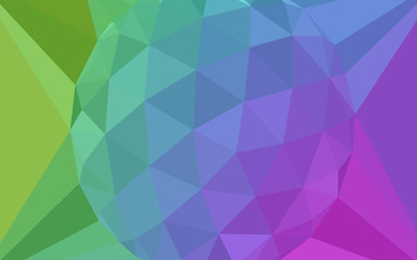 Light Multicolor vector abstract polygonal background with a gem in a centre.