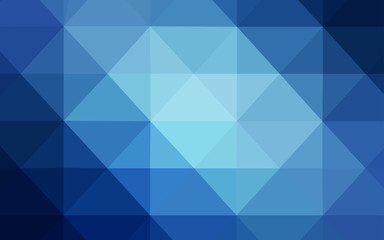 Obraz premium Light BLUE vector shining triangular backdrop.