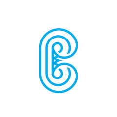 Letter B line logo