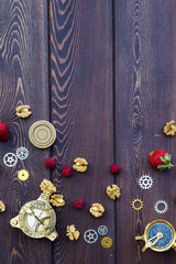 Background for menu with decorations