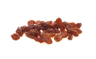 Raisin isolated on white background.