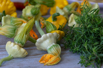 fresh young vegetables