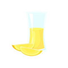 Vector image glass with juice