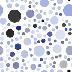 Light BLUE vector seamless pattern with spheres.