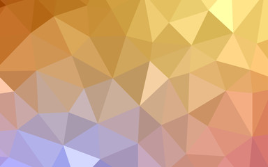 Light Pink, Yellow vector shining triangular layout.