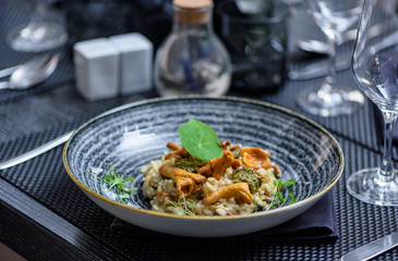 Risotto with mushrooms