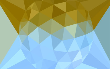 Light Blue, Yellow vector triangle mosaic cover with a diamond.