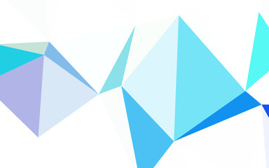 Light BLUE vector gradient triangles template.