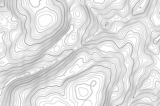 Vector Contour Topographic Map Background. Topography And Geography Map Grid Abstract Backdrop. Business Concept. Vector Illustration