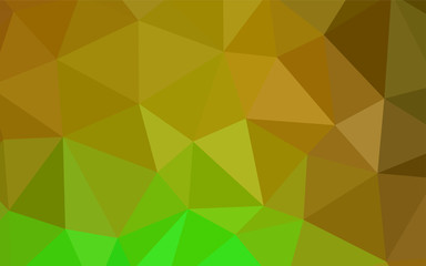 Fototapeta na wymiar Light Green, Yellow vector shining triangular cover.