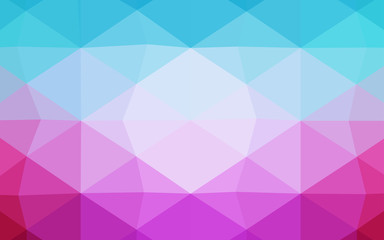 Obraz premium Dark Pink, Red vector shining triangular cover.