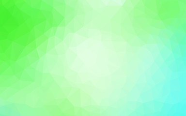 Light Green vector abstract polygonal pattern.