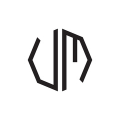two letter UM octagon logo