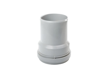 Gray PVC pipe connector