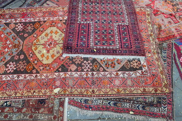 Oriental carpets mosaic pattern