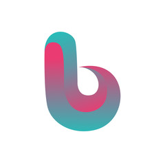 Letter B color logo