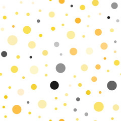 Light Orange vector seamless template with circles.