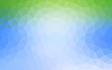 Obraz premium Light Blue, Green vector low poly layout.