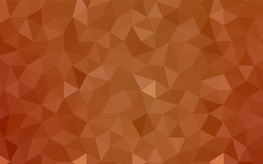 Dark Orange vector shining triangular cover.