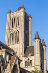 Fototapeta premium Sunset view to Saint Nicholas Church
