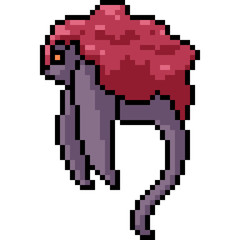 Obraz premium vector pixel art turtle monster