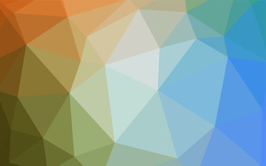Light Blue, Green vector gradient triangles texture.