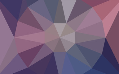 Dark Pink, Blue vector polygonal background with a diamond.