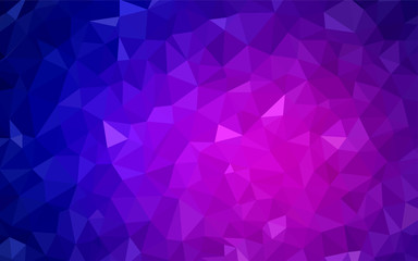 Light Pink, Blue vector polygon abstract background.