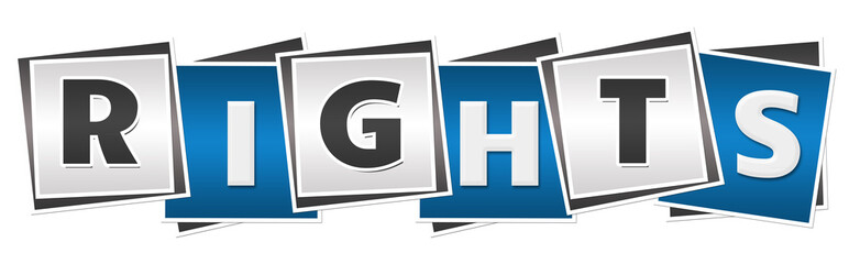 Fototapeta premium Rights Blue Grey Blocks 